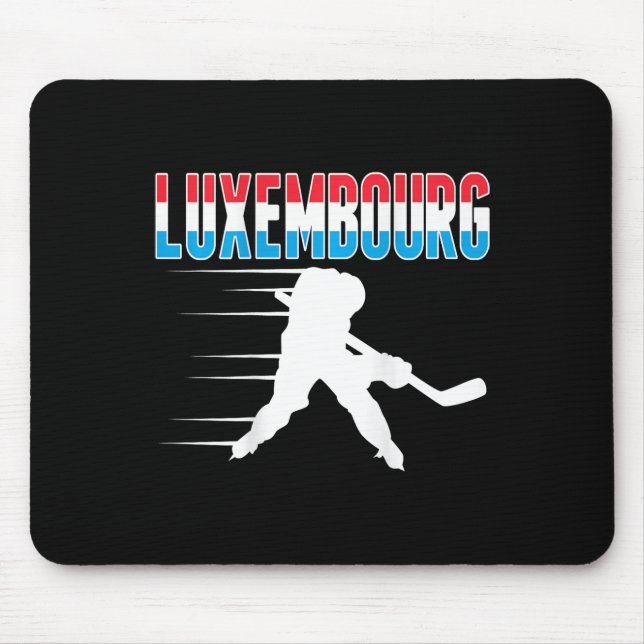 Luxembourg Ice Hockey Fans Jersey Luxembourgish Ho Musmatta (Framsidan)