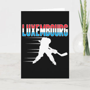 Luxembourg ishockeyfans tröja luxemburgsk Ho Kort