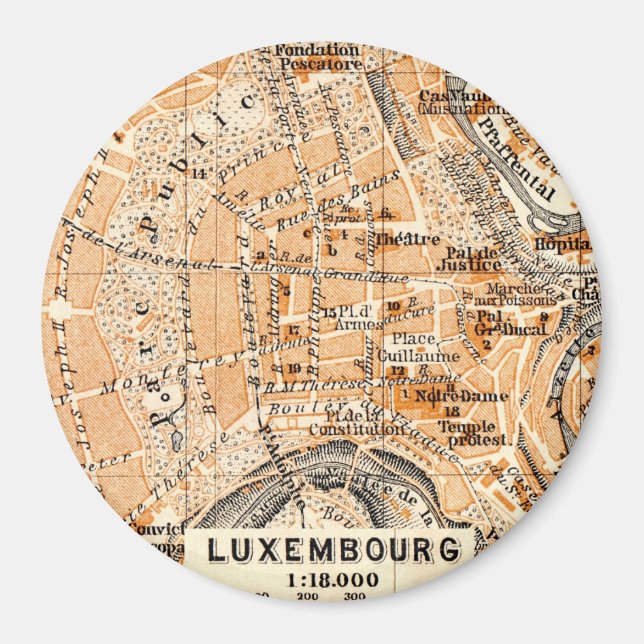 Luxembourg Magnet (Framsidan)