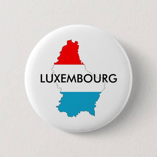 luxembourg-silhuettygsiluett med flagga-formen lan knapp (Framsida)