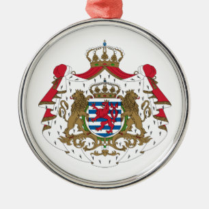 Luxembourg vapensköld julgransprydnad metall