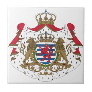 Luxembourg vapensköld kakelplatta