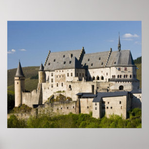 Luxembourg, Vianden. Vianden Chateau (b. 15:e Poster