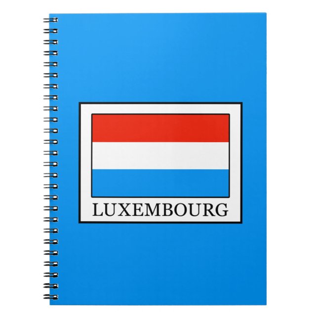 Luxemburg Anteckningsbok Med Spiral (Framsidan)