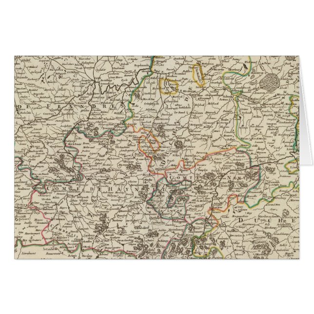 Luxemburg, Belgien Hälsningskort (Framsidan Horizontal)