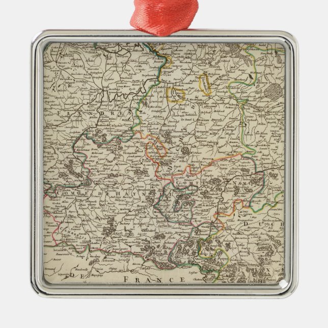 Luxemburg, Belgien Julgransprydnad Metall (Framsidan)