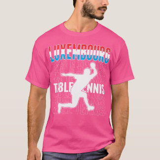 Luxemburg Bord Tennis Älskare Jersey Luxembourg T Shirt