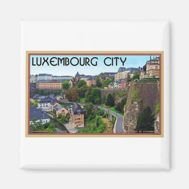 Luxemburg City Magnet (Framsidan)