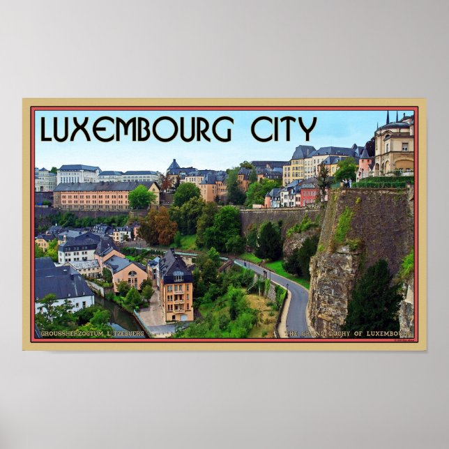 Luxemburg City Poster (Framsidan)