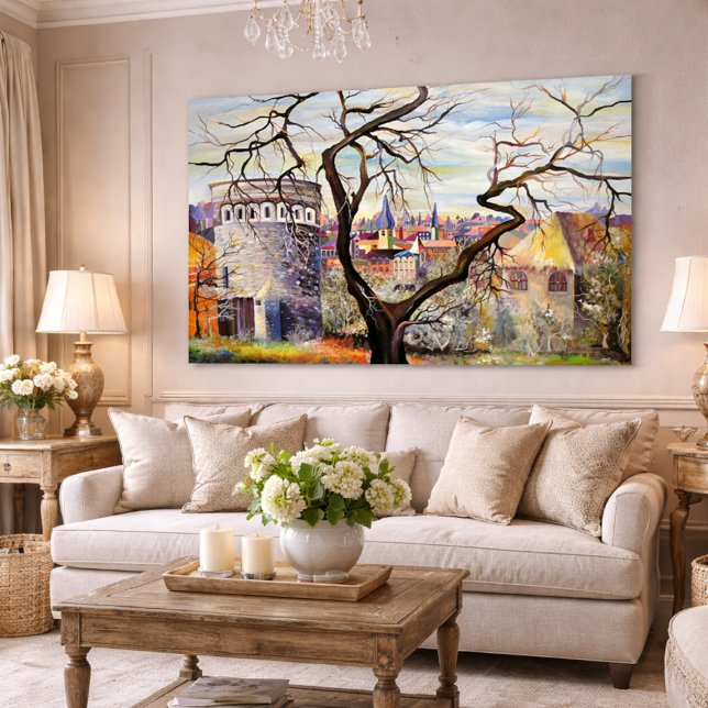 Luxemburg City - Psychedelic Plateau Du Rham Poster (Skapare uppladdad)