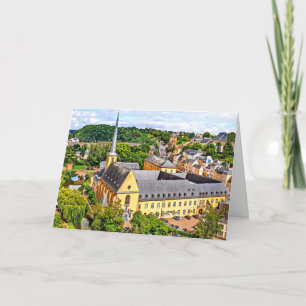 Luxemburg Cityscape-fotokort Kort