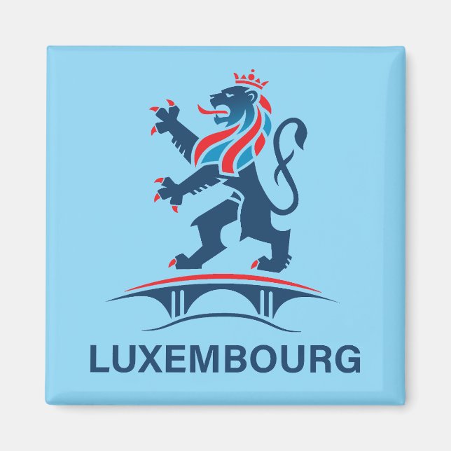 Luxemburg Europa Magnet (Framsidan)