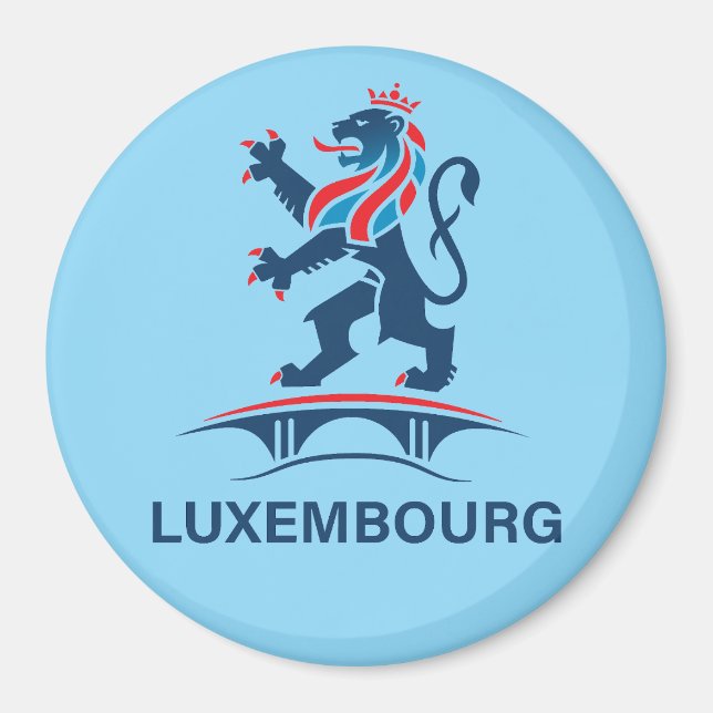 Luxemburg Europa Magnet (Framsidan)