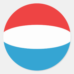 Luxemburg Fisheye Flag Klistermärke