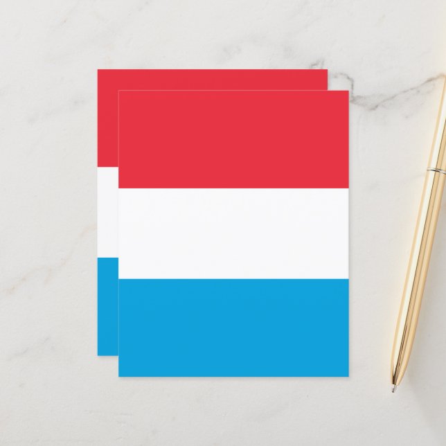 Luxemburg flagga (Fram/Back In Situ)