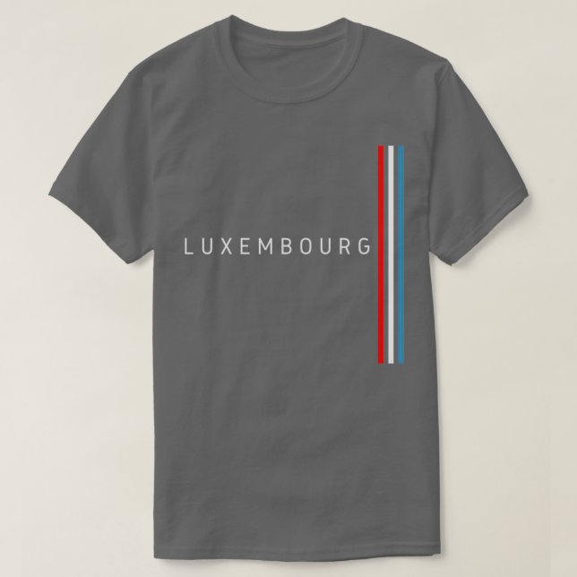 Luxemburg flagga 1 t shirt (Design framsida)