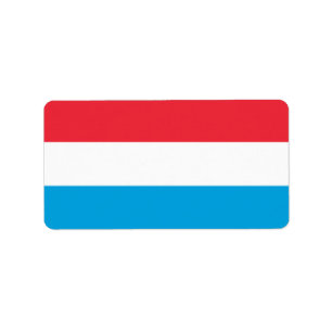 Luxemburg flagga adressetikett
