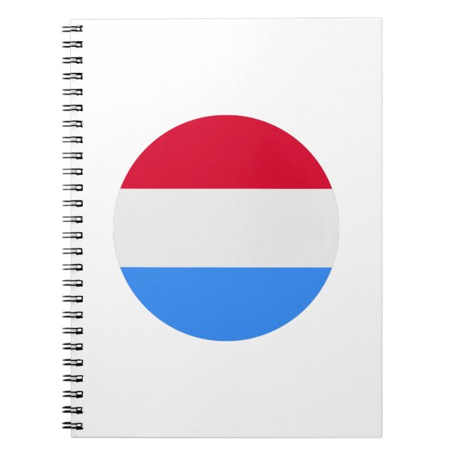 Luxemburg Flagga Anteckningsbok (Framsidan)