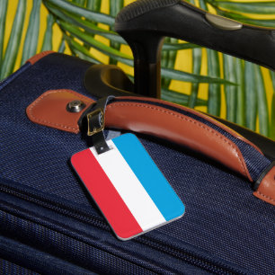 Luxemburg flagga bagagebricka