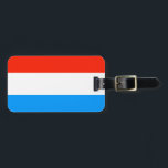 Luxemburg flagga bagagebricka<br><div class="desc">Luxemburg flagga</div>