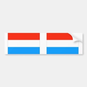 Luxemburg flagga bildekal