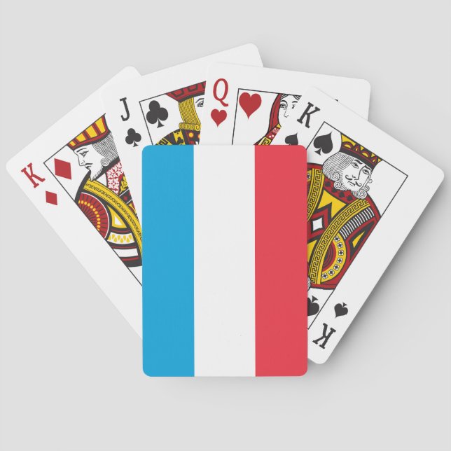 Luxemburg Flagga Casinokort (Baksidan)