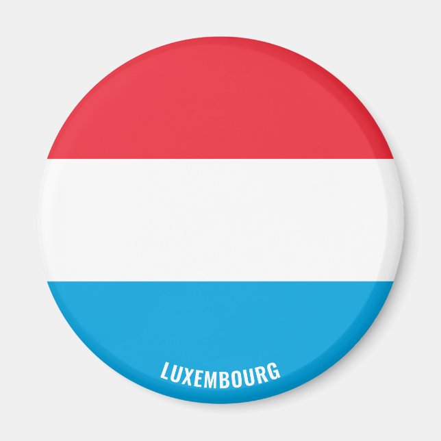 Luxemburg Flagga Charming Patriotic Magnet (Framsidan)
