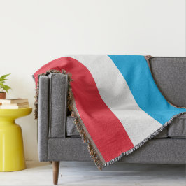 Luxemburg flagga filt