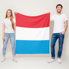 Luxemburg flagga fleecefilt