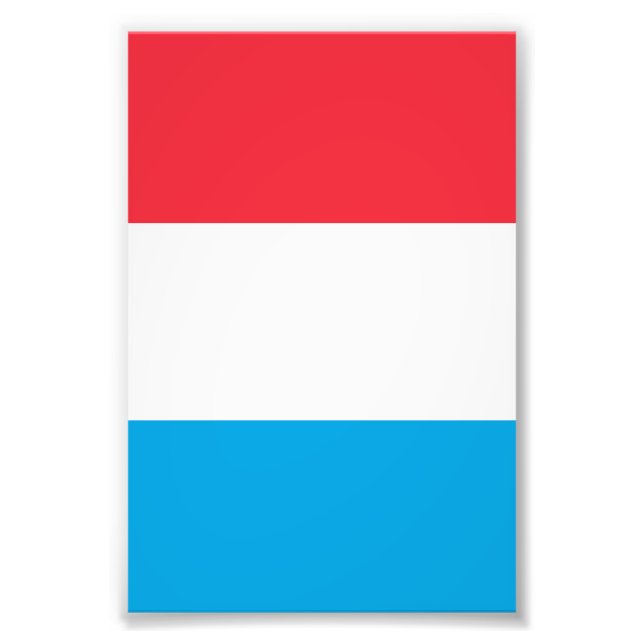 Luxemburg flagga fototryck (Framsidan)