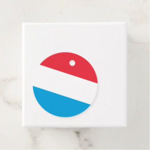 Luxemburg flagga gåvor etiketter