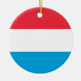 Luxemburg flagga julgransprydnad keramik