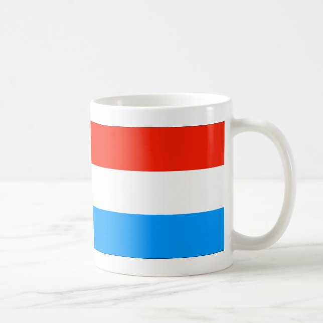 Luxemburg flagga kaffemugg (Höger)