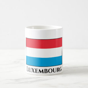 Luxemburg Flagga Kaffemugg