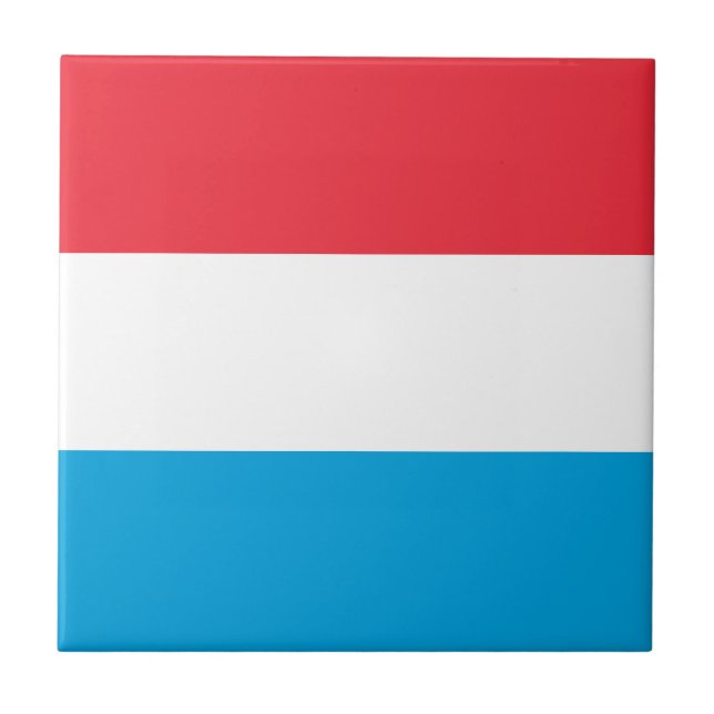 Luxemburg Flagga Kakelplatta (Framsidan)