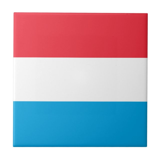 Luxemburg flagga kakelplatta (Framsidan)