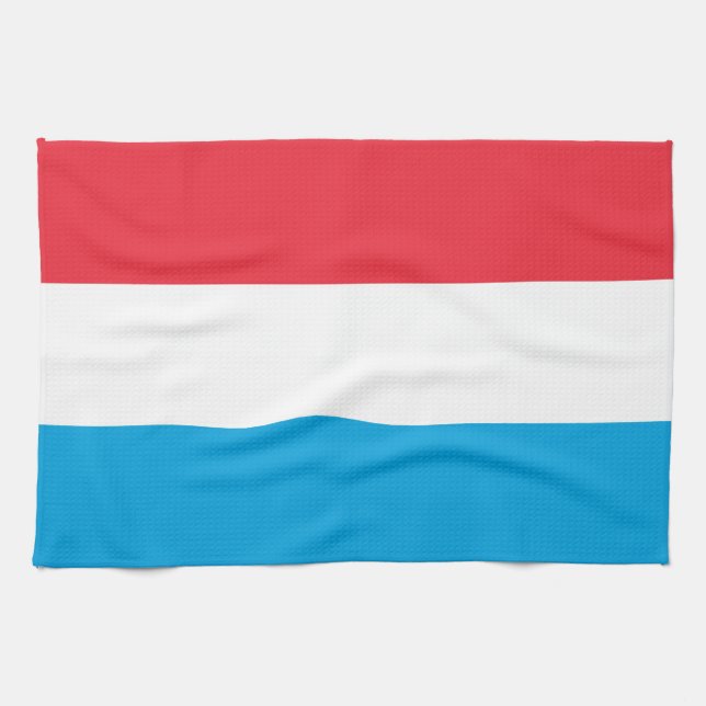 Luxemburg flagga kökshandduk (Horisontell)
