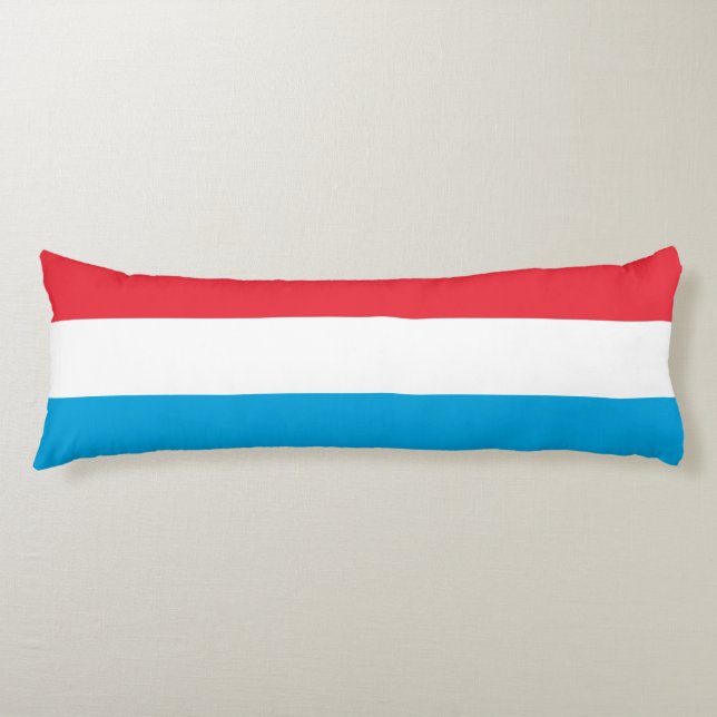 Luxemburg Flagga Kroppskudde (Framsidan)