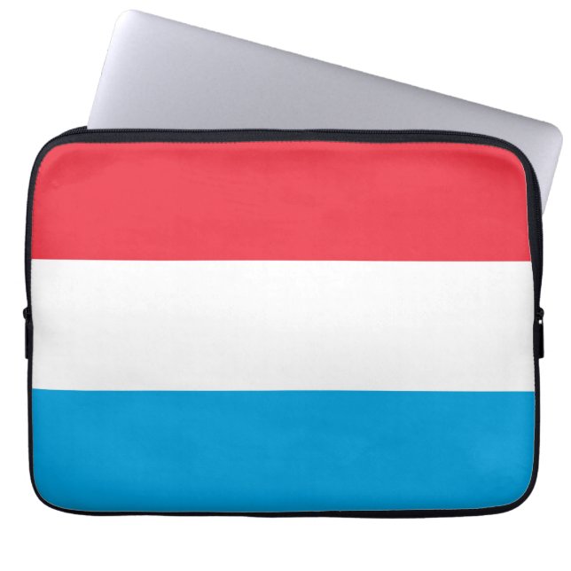 Luxemburg flagga laptop fodral (Framsidan)