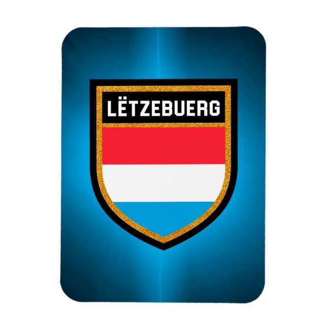 Luxemburg Flagga Magnet (Vertikal)