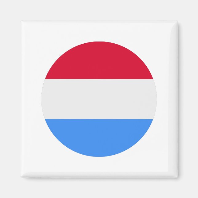 Luxemburg Flagga Magnet (Framsidan)