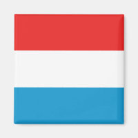 Luxemburg Flagga Magnet
