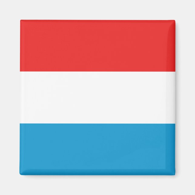 Luxemburg Flagga Magnet (Framsidan)