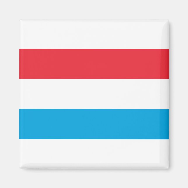 Luxemburg Flagga Magnet (Framsidan)