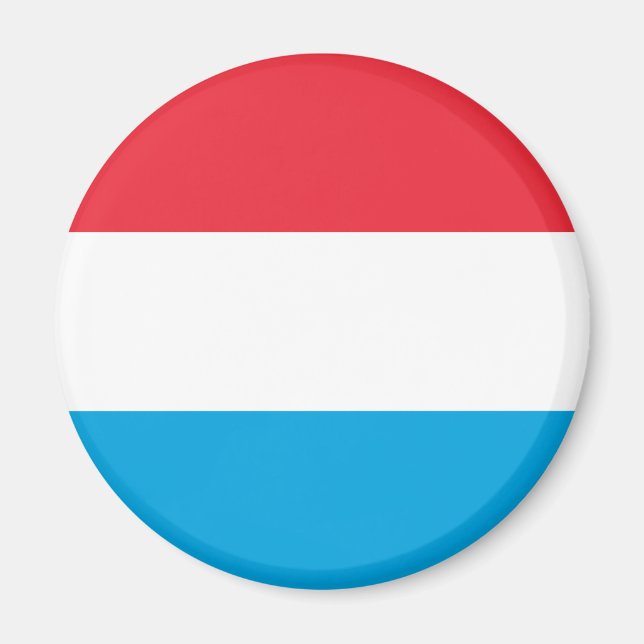 Luxemburg Flagga Magnet (Framsidan)