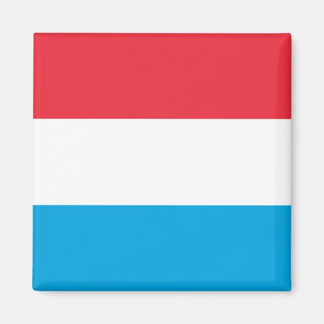 Luxemburg Flagga Magnet (Framsidan)
