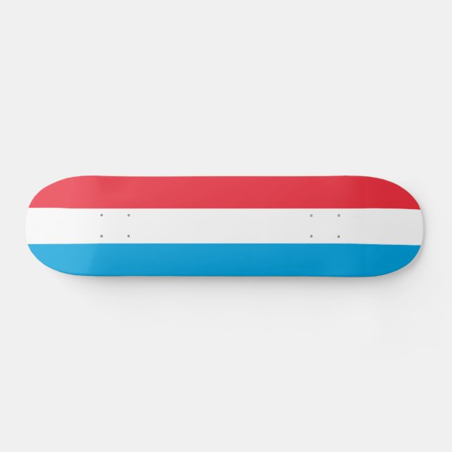 Luxemburg Flagga Mini Skateboard Bräda 18,5 Cm (Horz)