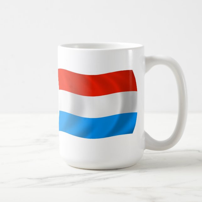 Luxemburg Flagga Mugg (Höger)