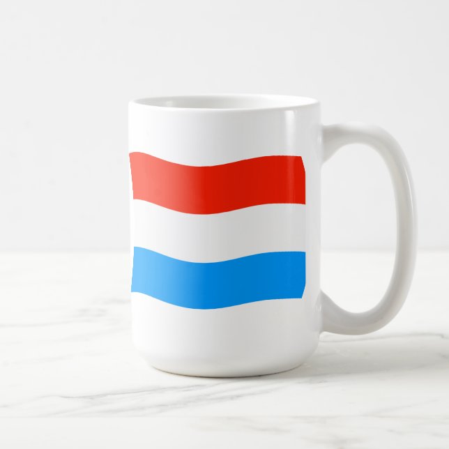 Luxemburg Flagga Mugg (Höger)