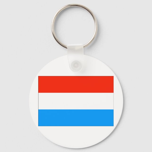 Luxemburg Flagga Nyckelring (Framsida)